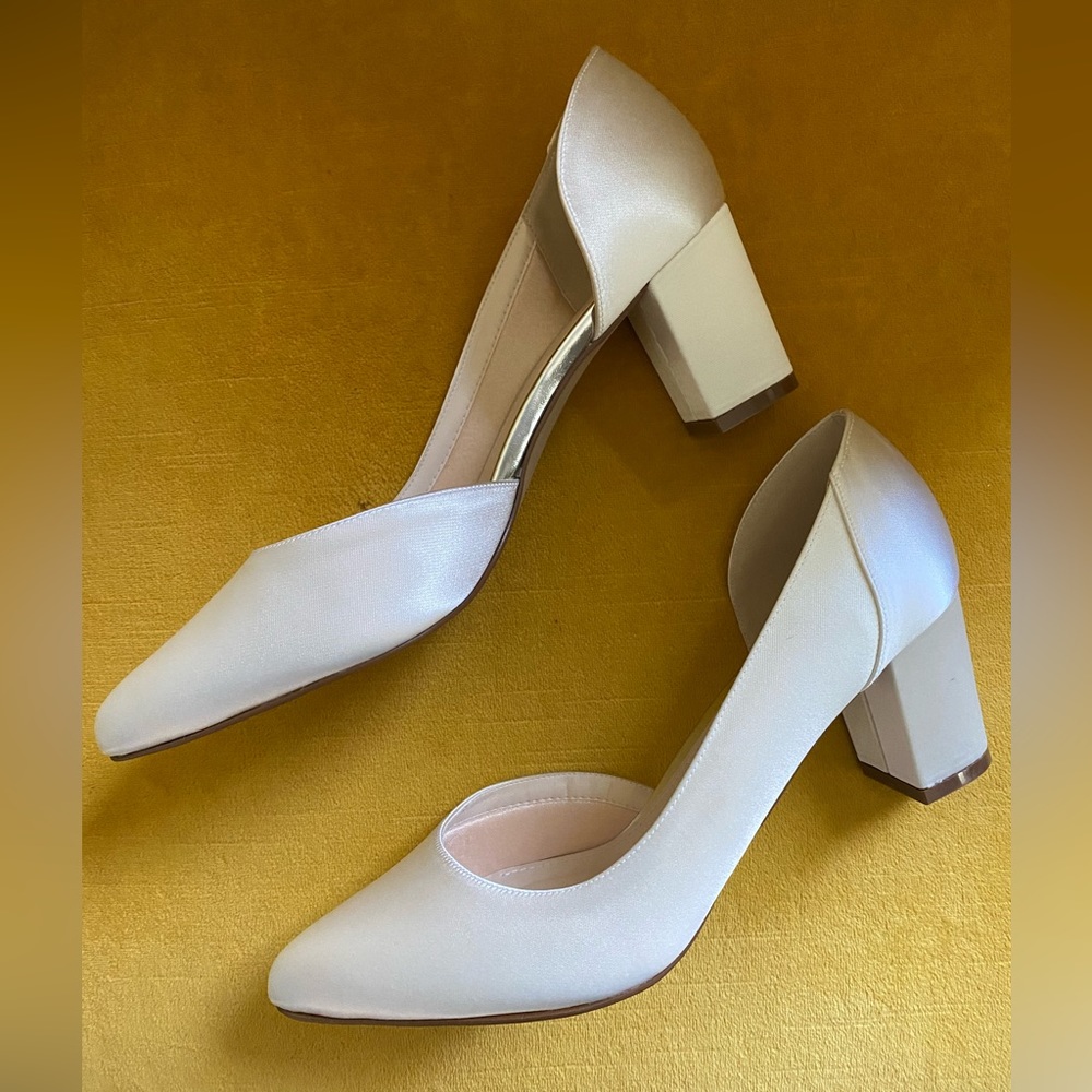 Rainbow Harriet Ivory Block Heel (Bridal Shoe) Brand new. Size 9.5 (41)